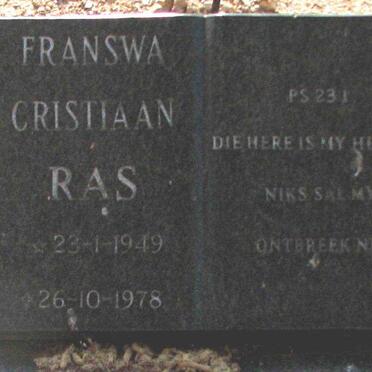 RAS Franswa Cristiaan 1949-1978