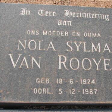 ROOYEN Nola Sylma, van 1924-1987