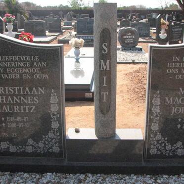 SMIT Christiaan Johannes Mauritz 1918-2000 &amp; Maria Magdalena Johanna 1921-2001