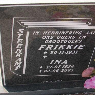 STEENKAMP Frikkie 1931- &amp; Ina 1934-2005