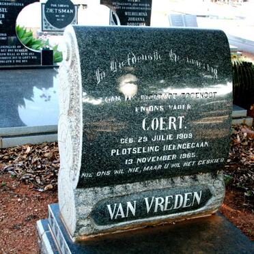 VREDEN Coert, van 1909-1965