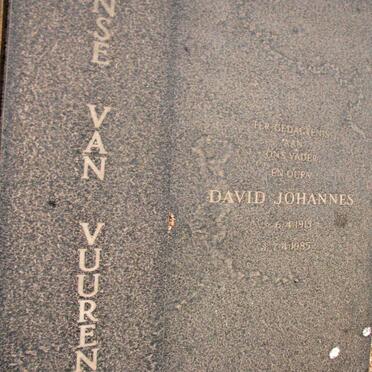 VUUREN David Johannes, Janse van 1913-1985 &amp; Petronella Gertina 1917-1985