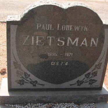 ZIETSMAN Paul Lodewyk 1895-1971
