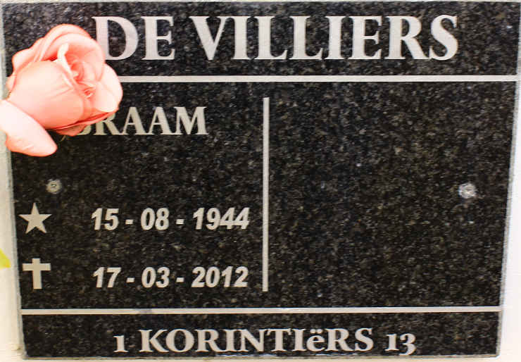 VILLIERS Braam, de 1944-2012