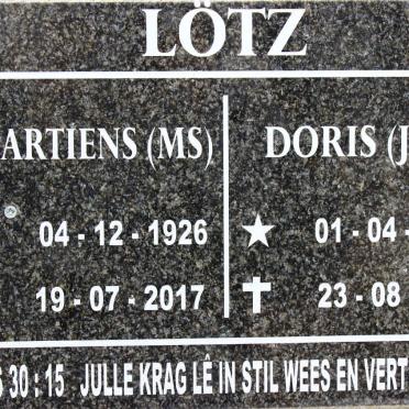 LOTZ M.S. 1926-2017 &amp; J.D. 1928-2020