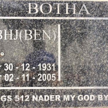 BOTHA B.H.J. 1931-2005