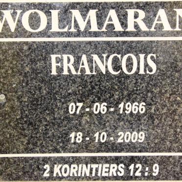 WOLMARANS Francois 1966-2009