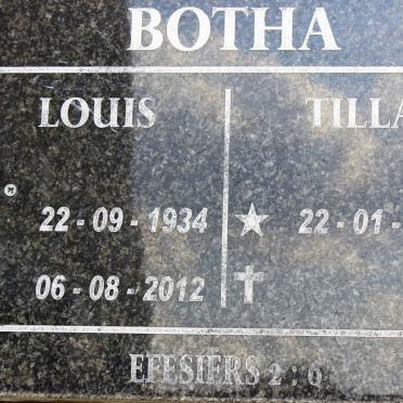 BOTHA Louis 1934-2012 &amp; Tilla 1939-