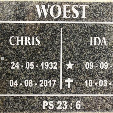 WOEST Chris 1932-2017 &amp; Ida 1935-2018