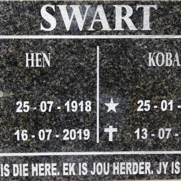 SWART Hen 1918-2019 &amp; Koba 1929-2015