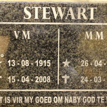 STEWART V.M. 1915-2008 &amp; M.M. 1923-2015