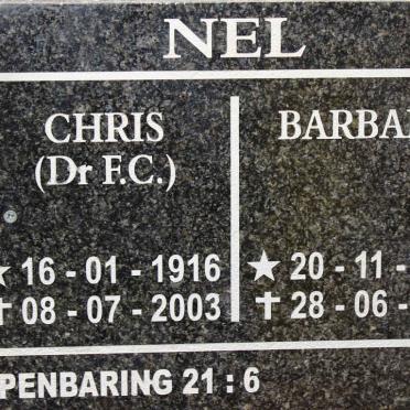 NEL F.C. 1916-2003 &amp; Barbara 1920-2009