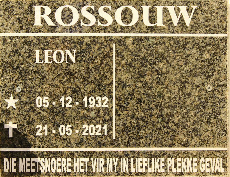 ROSSOUW Leon 1932-2021