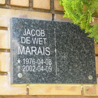 MARAIS Jacob de Wet 1976-2002
