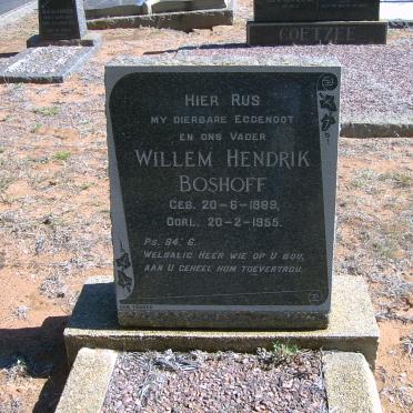 BOSHOFF Willem Hendrik 1889-1955