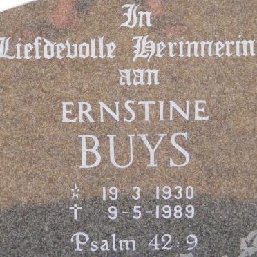 BUYS Ernstine nee DE VRIES 1930-1989
