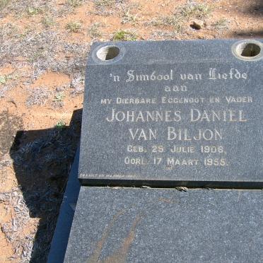 BILJON Johannes Daniel, van 1908-1955