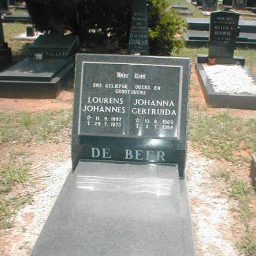 BEER Lourens Johannes, de 1897-1973 &amp; Johanna Gertruida 1909-1988