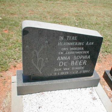 BEER Anna Sophia, de nee VAN STADEN 1939-1982