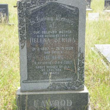 CAWOOD Helena Bertha 1887-1959 :: CAWOOD Hubert 1918-2007