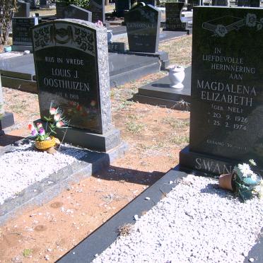 OOSTHUIZEN Louis J. 1903-1974 :: SWANEPOEL Magdalena Elizabeth nee NEL 1926-1974