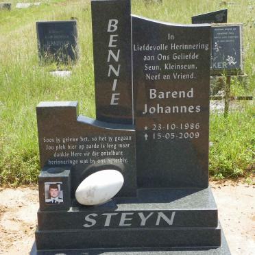 STEYN Barend Johannes 1986-2009