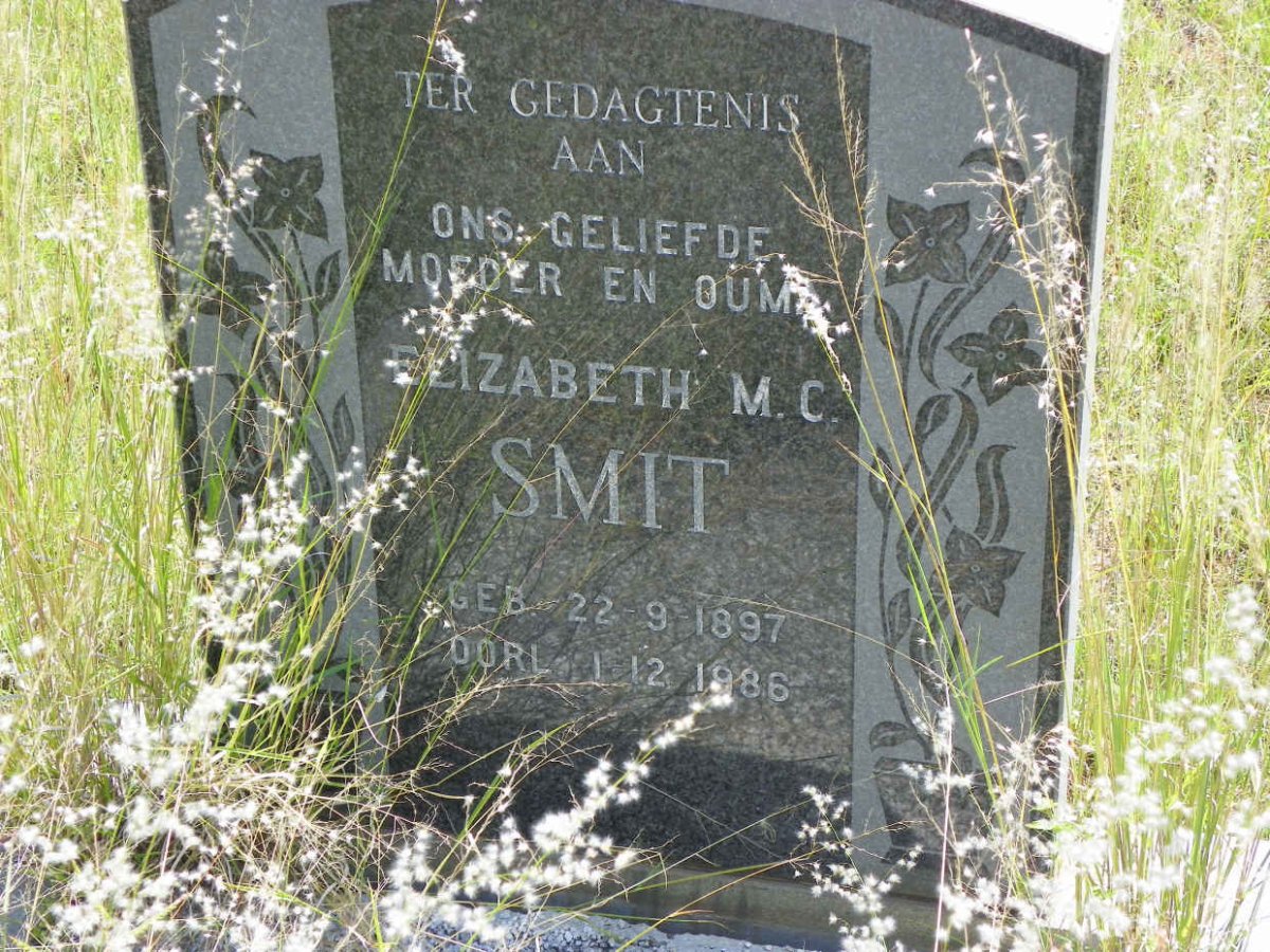 SMIT Elizabeth M.C. 1897-1986