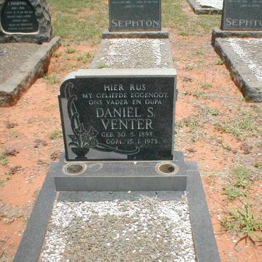VENTER Daniel S. 1893-1973