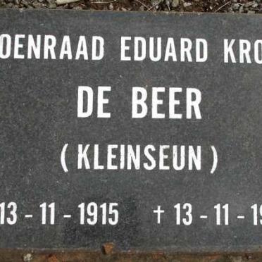 BEER Coenraad Eduard Kroep, de 1915-1986