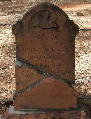 HEIJSTECK Louisa Adriana 1918-1929