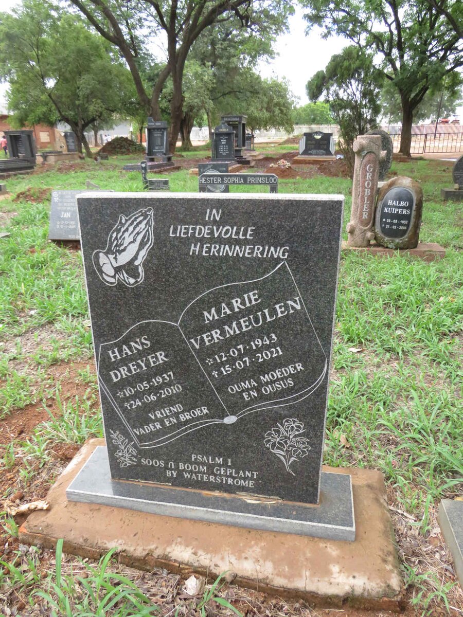 DREYER Hans 1937-2010 :: VERMEULEN Marie 1943-2021