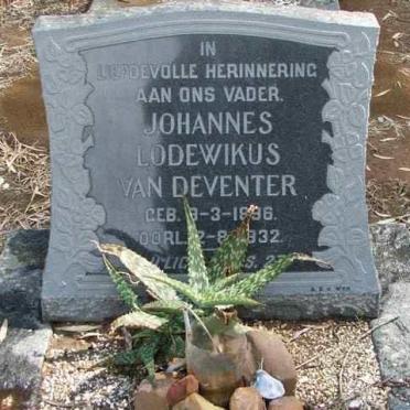 DEVENTER Johannes Lodewikus, van 1896-1932