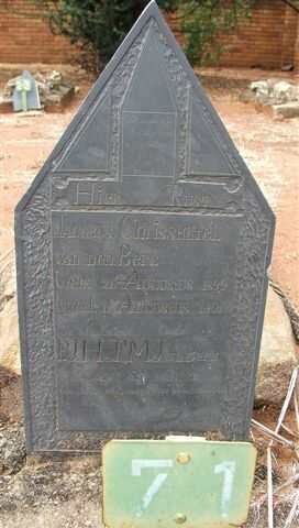 BERG Jacobus Christoffel, van den 1899-1901