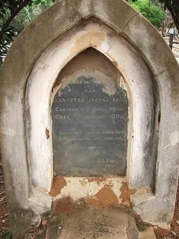 KROEP Jeannetta Jacoba 1890-1892