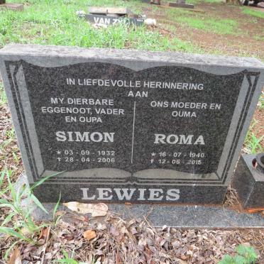 LEWIES Simon 1932-2006 & Roma 1940-2015