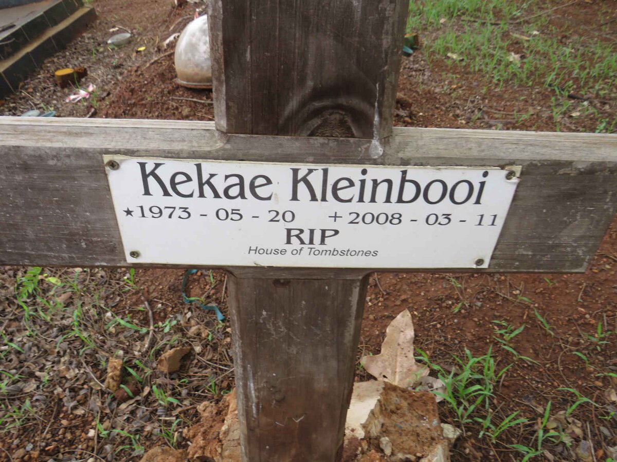 KLEINBOOI Kekae 1973-2008