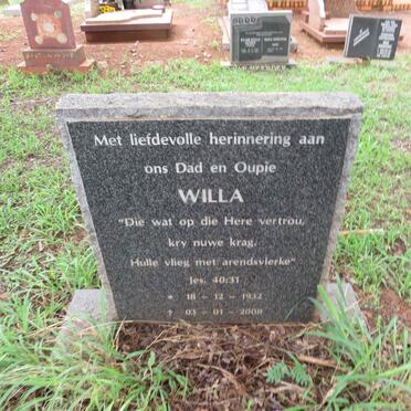 PRETORIUS Willa 1932-2008