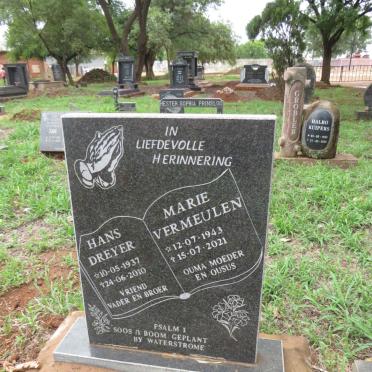 DREYER Hans 1937-2010 :: VERMEULEN Marie 1943-2021