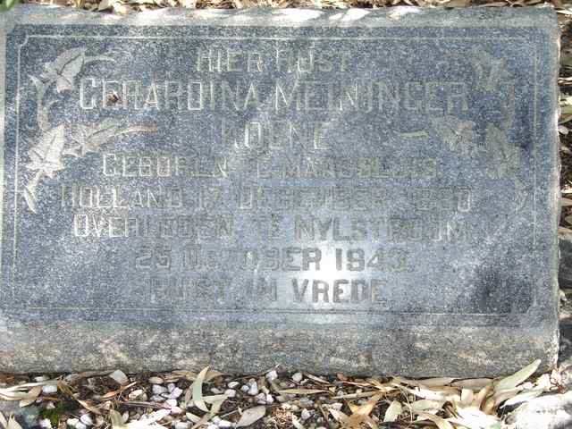 KOENE MEININGER Gerardina 1880-1943