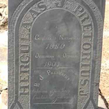 PRETORIUS Herculaas J. 1880-1901 :: PRETORIUS R.J. 1879-