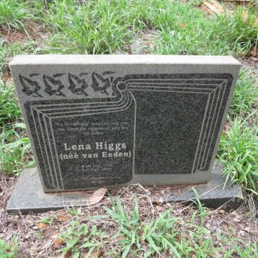 HIGGS Lena nee VAN EEDEN 1939-2006