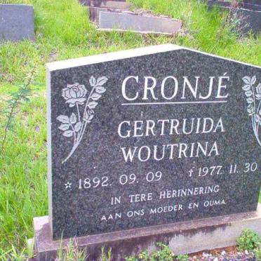 CRONJE Getruida Woutrina 1892-1947