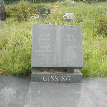 GISSING Hendrik Jacobus 1894-1960 &amp; Issabella Margaretha ELS 1901-1963