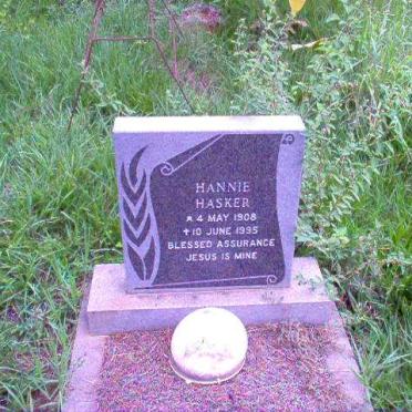 HASKER Hannie 1908 - 1995