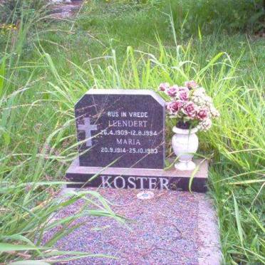 KOSTER Leendert 1909-1994 &amp; Maria 1914-1983