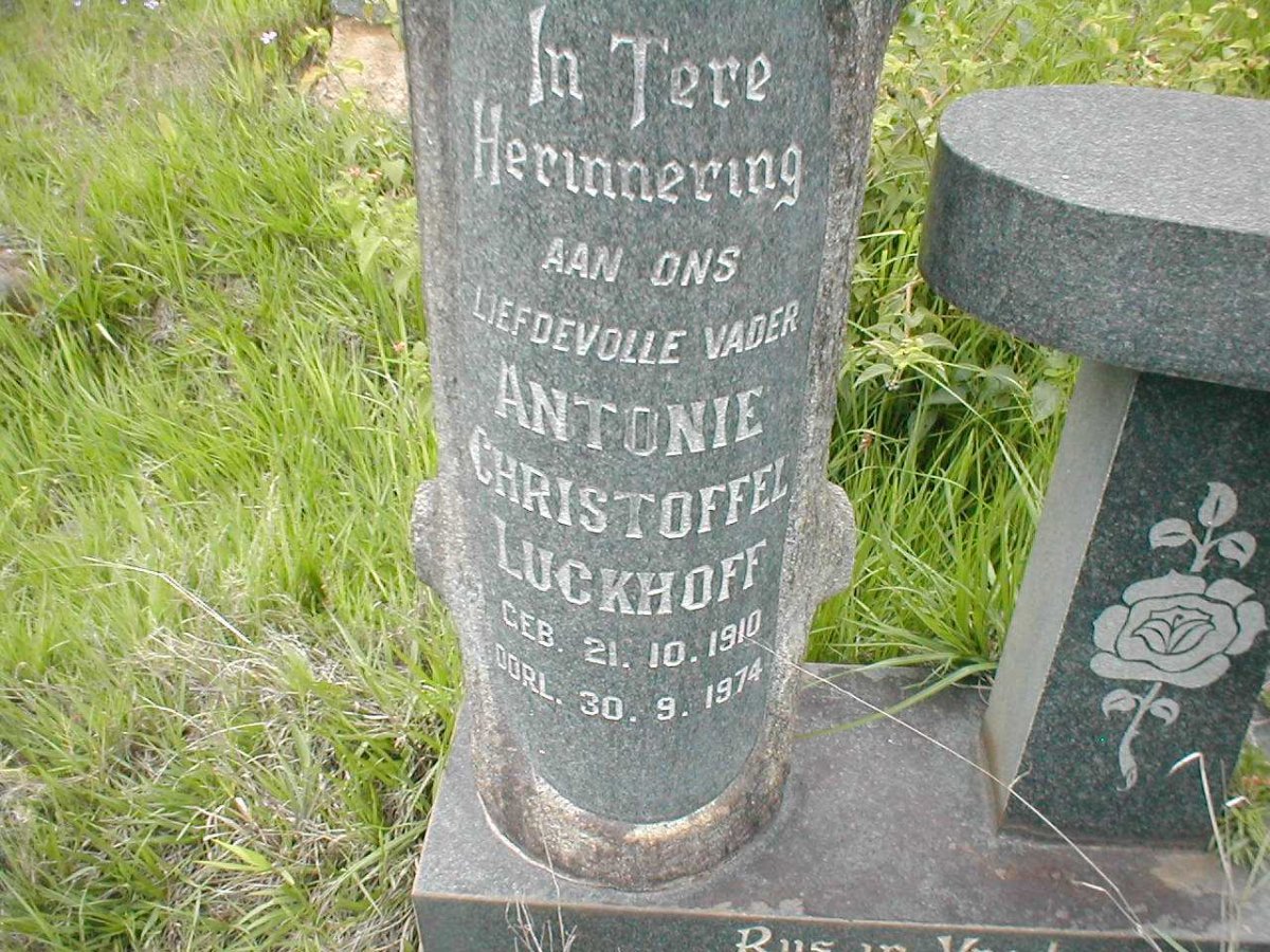 LUCKHOFF Antonie Christoffel 1910-1974