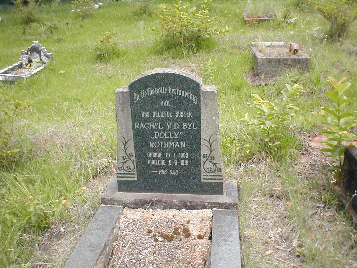 ROTHMAN Rachel v.d. Byl  1883-1981