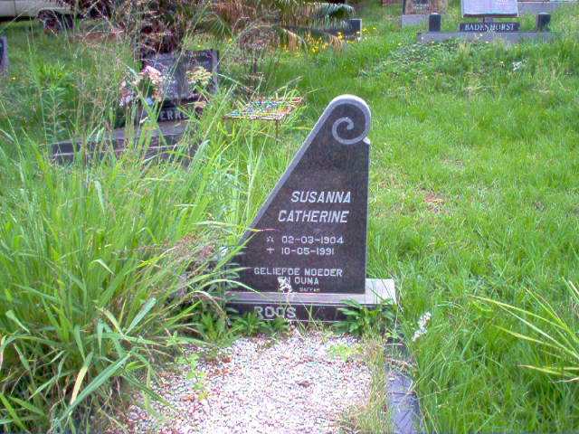 ROOS Susanna Catherine 1904-1991