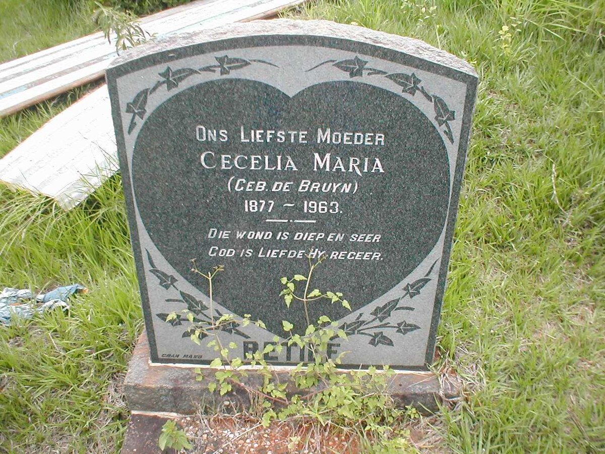 RETIEF Cecelia Maria nee de BRUYN 1877-1963
