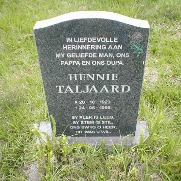TALJAARD Hennie 1923-1995